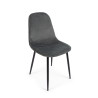SILLA IRELIA TERCIOPELO GRIS OSC