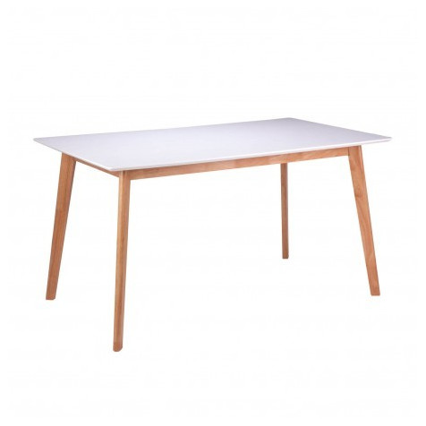 Mesa fija MARIE 140 roble/blanco
