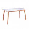 Mesa fija MARIE 140 roble/blanco
