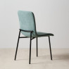 SILLA VERDE TEJIDO-METAL 44,50 X 54,50 X 86 CM
