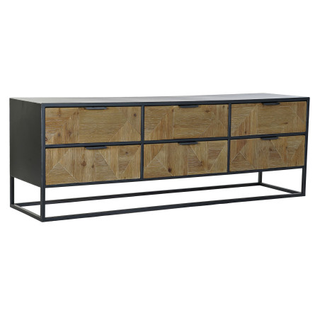 MUEBLE TV ABETO METAL 146X39X51 MARRON CLARO