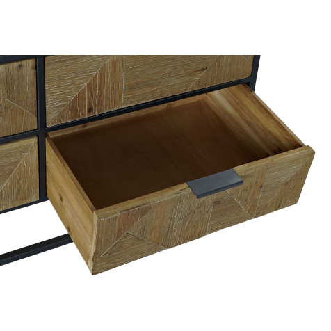 MUEBLE TV ABETO METAL 146X39X51 MARRON CLARO