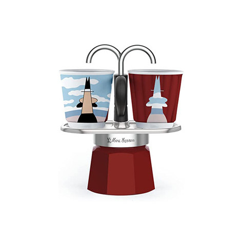 Cafetera mini express + 2 tazas Bialetti