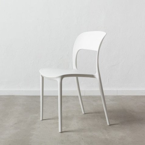 SILLA BLANCO POLIPROPILENO 43 X 43 X 83,20 CM