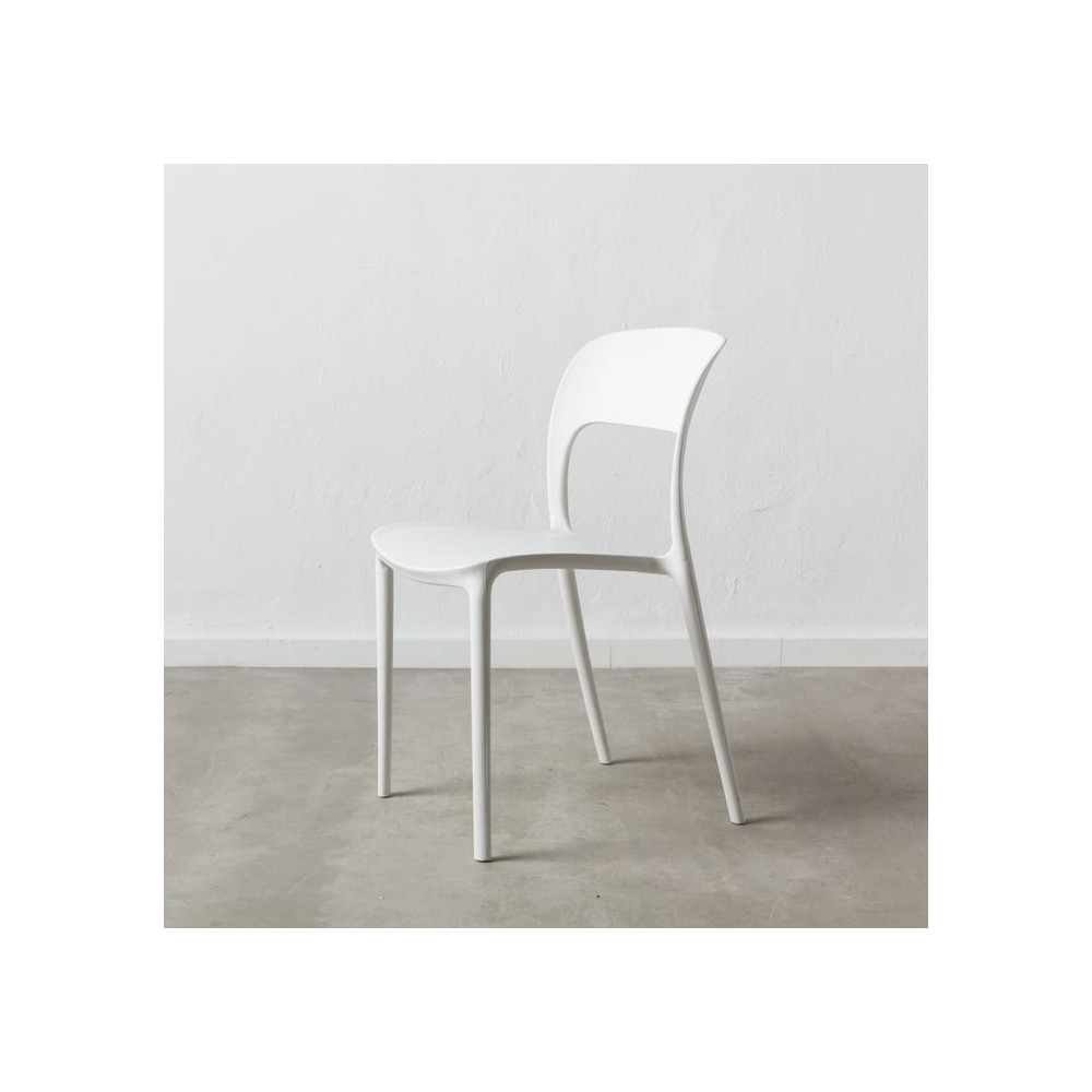 SILLA BLANCO POLIPROPILENO 43 X 43 X 83,20 CM