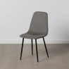 SILLA GRIS OSCURO TEJIDO-METAL SALÓN 43 X 52 X 87