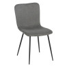 SILLA GRIS TEJIDO-METAL SALÓN 44 X 55 X 82 CM