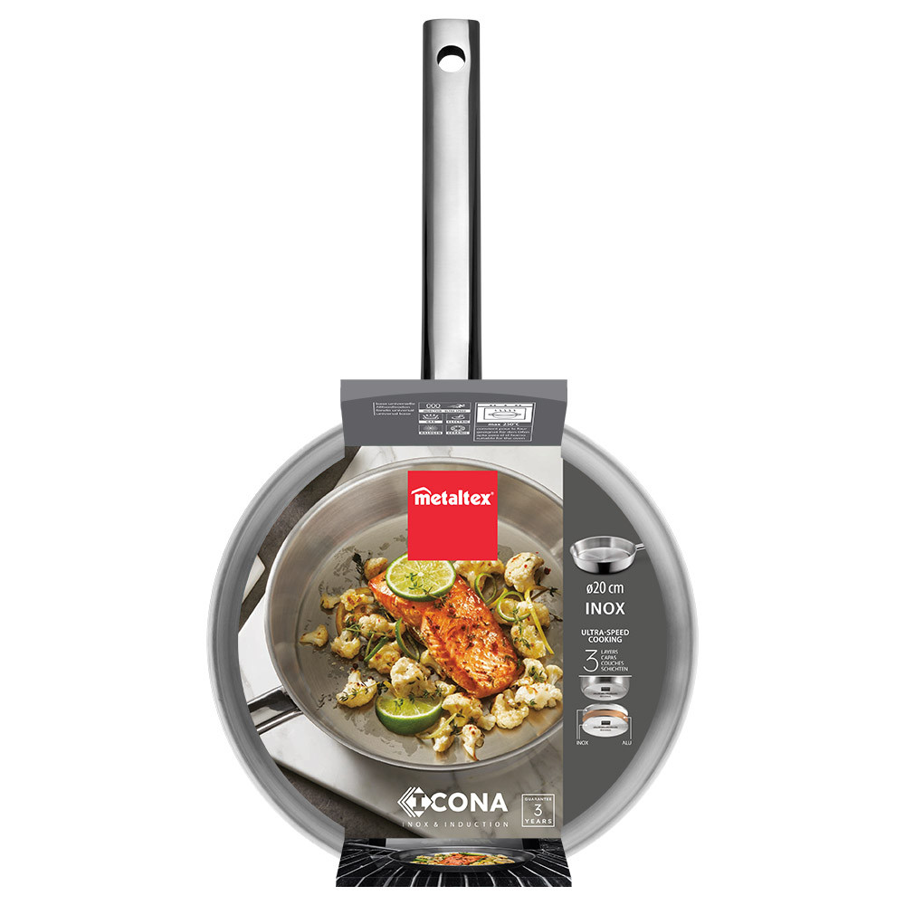 SARTEN ACERO INOX ICONA