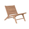 SILLA TECA 60X81X66 NATURAL MARRON