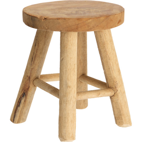 stool-teakwood-round