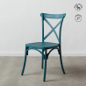 SILLA AZUL POLIPROPILENO 48,50 X 43 X 91 CM