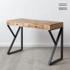 escritorio-marron-negro-madera-metal-120-x-50-x-77