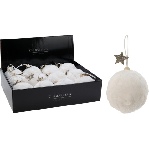 xmas-ball-100mm-faux-fur-white