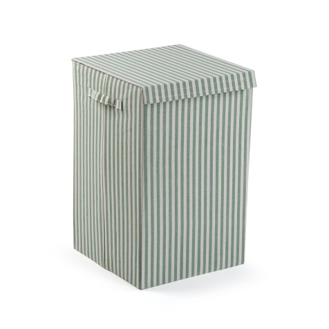 cesto-ropa-plegable-rayas-verde