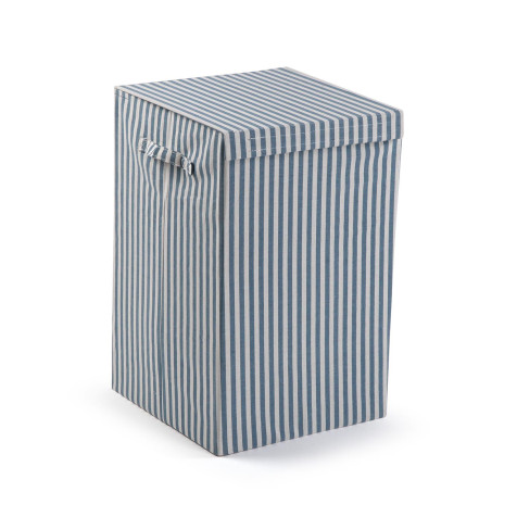 cesto-ropa-plegable-rayas-azul